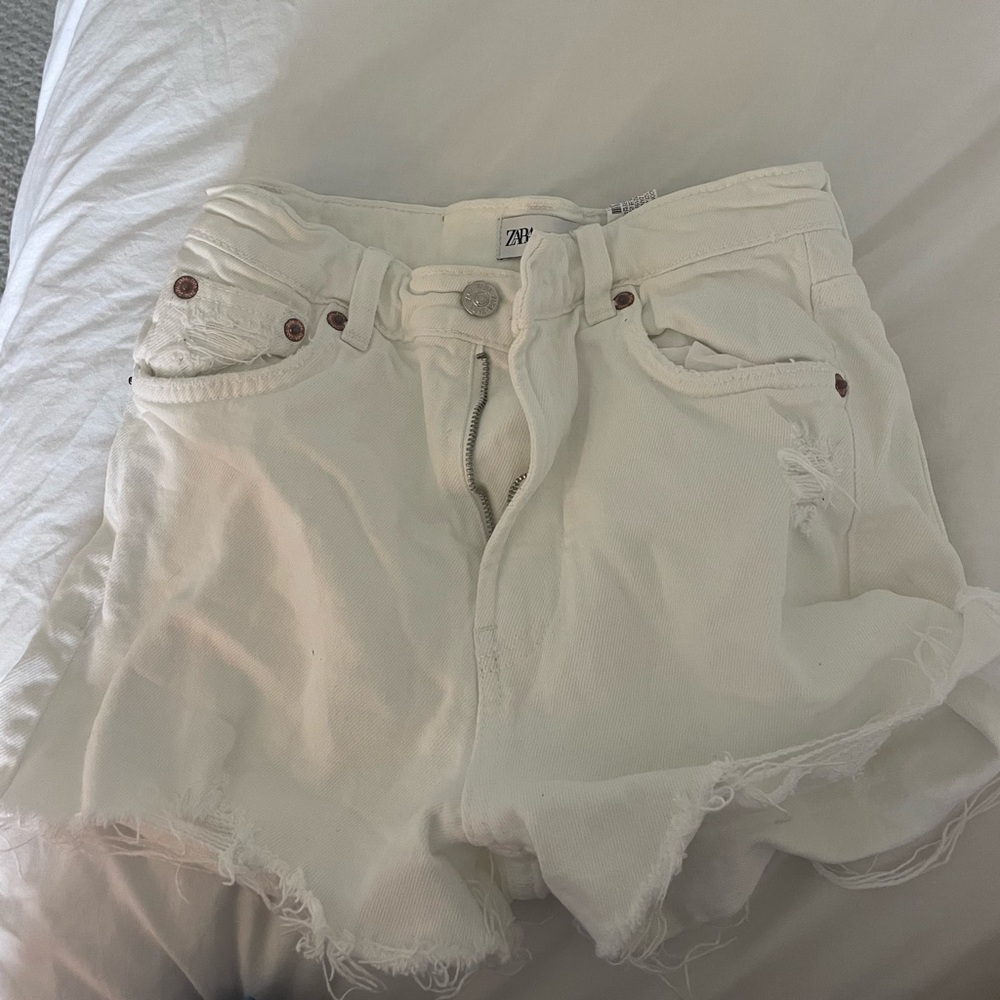 high rise zara jean shorts